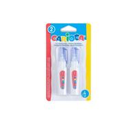 Pacchetto carioca di 2 mini boligrafi correttivi - punta di metallo resistente e precisa - adatto a tutti i tipi di carta - asc NEW