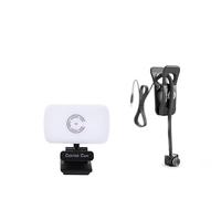 Pacchetto Center Cam Deluxe - La prima webcam a schermo medio al mondo, videochiamate HD 1080p semplificate con luce ad anello e custodia per il trasporto, compatibile con Windows, Mac, Android e