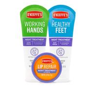 Pacchetto combinato trattamento notturno O'Keeffe's, che include crema per le mani trattamento notturno Working Hands, crema per i piedi trattame