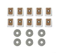 Pacchetto completo di sacchetto per la polvere e panno mocio per Cecotec For Conga 11090 Streamlined Cleaning Solutions (B)