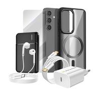 Pacchetto completo per Galaxy S24: custodia, vetro protettivo, caricabatterie,
