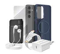 Pacchetto completo per Galaxy S24: custodia, vetro protettivo, caricabatterie,