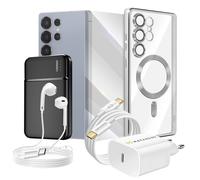 Pacchetto Completo per Galaxy S25 Ultra Custodia, Vetro, Caricatore, Batteria