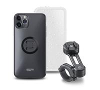 Pacchetto completo SP-CONNECT Moto Bundle montato sul manubrio iPhone 11 Pro Max