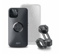 Pacchetto completo SP-CONNECT Moto Bundle montato sul manubrio iPhone 12 Pro Max