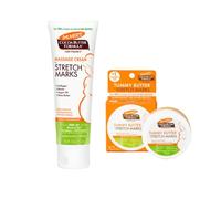 Pacchetto crema al cocco: 1 crema elastica da 125 ml e 1 burro rassodante da 125 g | Set per levigare la pelle di Palmers, burro di cacao