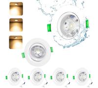 Pacchetto da 6 Faretti LED 5W con Regolazione Angolare - Bianco Freddo 6000K