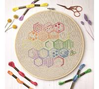 Pacchetto da ricamo Anchor Freestyle "Lino a nido d'ape", prestampato, 25x25cm