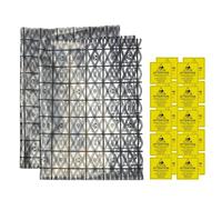 Pacchetto di 20 Sacchetti Antistatici,Buste Antistatiche,Sacchetti ESD Aperti con Adesivi Antistatici di Avvertimento per Hard Disk,Scheda Madre,PC,Componenti Elettronici,30 * 40cm