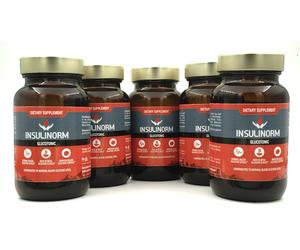 PACCHETTO di 5 pezzi. INSULINORM, Shiitake Premium Natural Extract (30...