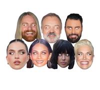 Pacchetto Di 7 Maschere Per Feste Del Concerto Eurovisione 2D - Ottimo Per I Fan