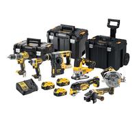 Pacchetto di 7 strumenti 18V (3x5,0 Ah) in 3 contenitori T-STAK - DEWALT DCK755P3T