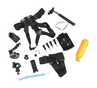 Pacchetto di accessori per action camera, 3 pezzi, cinghia toracica per autoritratti e post-assorbimento, per la registrazione di varie attività, struttura di montaggio per fotocamere sportive