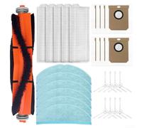 Pacchetto di accessori per la pulizia efficiente per Everybot per robot aspirapolvere Q5, 17 componenti di ricambio tra cui spazzola principale, panno per mocio e sacchetti per la polvere (B)