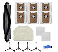 Pacchetto di accessori per la pulizia per Airrobo per T20+/per T20/FIXR per robot aspirapolvere T20, 1 spazzola principale 4 panni mocio 2 filtri 6 sacchetti 4 spazzole laterali 1 cacciavite 1