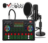 Pacchetto di apparecchiature per podcast, 48 V, microfono a condensatore con cambia voce M300, pacchetto studio di registrazione microfono podcast per podcasting live streaming canto PC mobile TikTok