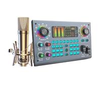 Pacchetto Di Apparecchiature Professionali For Schede Audio Live For Podcast Con Microfono XLR Da 48 V For La Registrazione Su PC, Canti, Giochi In Streaming Riproduzione Chiara Del Suono
