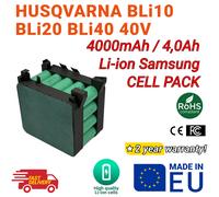 Pacchetto di celle agli ioni di litio per Husqvarna BLi10 Bli40 40V 4000 mAh