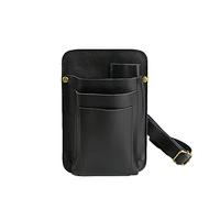 pacchetto di forbici professionali, Borsa porta attrezzi da parrucchiere in pelle multicolore con cintura in vita, grande capacità(B)