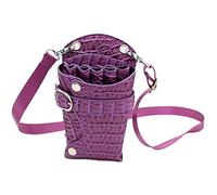 pacchetto di forbici professionali, Borsa portaforbici da parrucchiere professionale in pelle PU multicolore 14x19x4cm, confezione da 5(B)