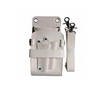 pacchetto di forbici professionali, Borsa portaoggetti for cintura in pelle PU con forbici e strumenti, for parrucchiere, confezione da 5 multicolore(White)