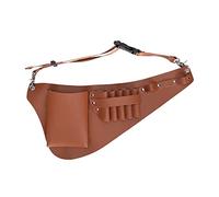 pacchetto di forbici professionali, Marsupio for forbici da parrucchiere, custodia for attrezzi da toelettatura for animali domestici, marrone, 21,5x4,5x43 cm, contiene 5 set