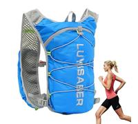 Pacchetto di idratazione da corsa, zaino d'acqua da corsa, zaino da trekking riflettente, tracolla regolabile, cuscinetti traspiranti, zaino d'acqua per ciclismo, escursionismo e