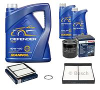 Pacchetto di ispezione BOSCH 7L MANNOL Defender 10W-40 per Subaru Forester 2.0