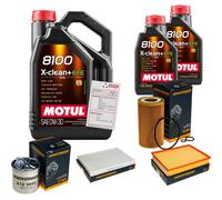 Pacchetto di ispezione DENCKERMANN 7L MOTUL 8100 X-CLEAN 0W-30 per Mercedes-Benz
