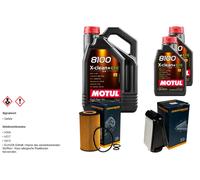 Pacchetto di ispezione DENCKERMANN 7L MOTUL 8100 X-CLEAN 0W-30 per Mercedes-Benz