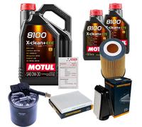 Pacchetto di ispezione DENCKERMANN 7L MOTUL 8100 X-CLEAN 0W-30 per Mercedes-Benz