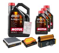 Pacchetto di ispezione DENCKERMANN 8L MOTUL 8100 X-CLEAN 0W-30 per Mercedes-Benz