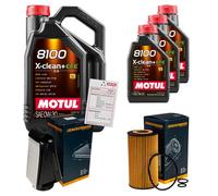 Pacchetto di ispezione DENCKERMANN 8L MOTUL 8100 X-CLEAN 0W-30 per Mercedes-Benz