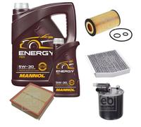 Pacchetto di ispezione FEBI BILSTEIN 6L MANNOL Energia 5W-30 per Mercedes-Benz