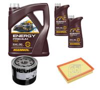 Pacchetto di ispezione FEBI BILSTEIN 7L MANNOL Energy Premium 5W-30 per Renault