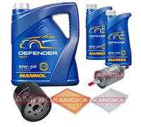 Pacchetto di ispezione KAMOKA MANNOL Defender 10W-40 7L per Opel Zafira Un 1.8