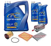 Pacchetto di ispezione KAMOKA MANNOL Defender 10W-40 7L per Opel Zafira Un 1.8