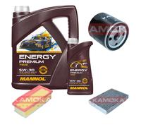 Pacchetto di ispezione KAMOKA MANNOL Energy Premium 5W-30 6L per Dacia Lodgy 1.5