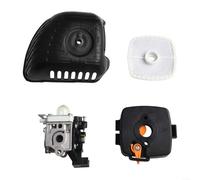 Pacchetto di manutenzione per decespugliatore dotato di un set completo di componenti tra cui un nuovo carburatore e filtri compatibili con i modelli più diffusi