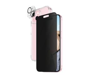 Pacchetto di protezione per Apple iPhone 15 Privacy 3-in-1 Ultra-Resistente - Nouvo