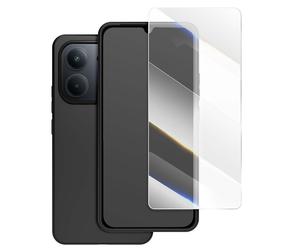 Pacchetto di protezione per cover e vetro temperato per schermo per Redmi 15C
