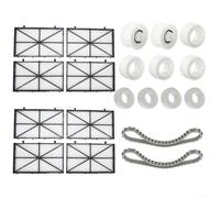 Pacchetto di ricambio a lunga durata per pulitore piscina Dolphin CC Plus M400 M500 4 fini 4 pannelli filtranti ultra fini 2 cinghie 6+4 ruote set