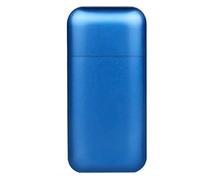 Pacchetto di Sigarette, Accendini Portatili elettronici Ricaricabili Senza Fiamma Antivento Che contengono 20 Sigarette Sottili con Una Sola Mano(Blue)
