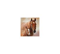 Pacchetto di tovaglioli con disegno cavallo e puledro, da 20 pezzi