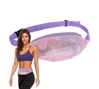Pacchetto di vita a maglie a maglie regolabile - borsa leggera per il nuoto e i viaggi | Borsa per cintura a mani libere per attività di vacanza, picnic e spiaggia, borsa a maglie compatte per element