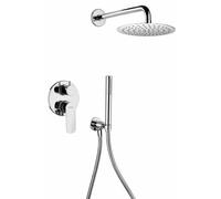 Paini Nove Miscelatore Incasso, Soffione, Braccio e Kit Doccia con Supporto Fisso