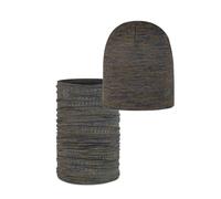 Pacchetto Duo BUFF® Corsa DryFlx Beanie Brindle Brown e DryFlx Solid Brindle Brown Taglia unica Adulti