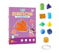 Pacchetto educative per piegare la carta Modelli carta in realtà aumentata cuciti a mano Visualizzazione progetti artigianali Sviluppo abilità per esercizi geometria per la
