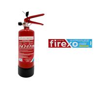 Pacchetto Firexo Estintore (2 Liter) - Estintore Per Casa, Auto, Cucina, Camper, Lavoro, Ristorante, Barca, Camino - Estintore per Tutte Le Classi Di Fuoco + Firexo bustina per la cucina