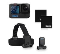 GoPro Pacchetto HERO11 Black: include fotocamera HERO11 Black, fascia per la testa + QuickClip e batteria Enduro (2 in totale)